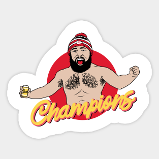 Jason Kelce Champions Sticker